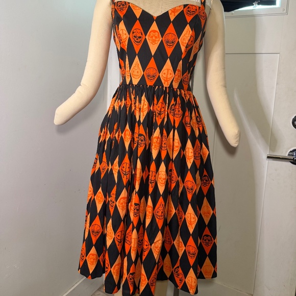 Vixen by Micheline Pitt TRICK R TREAT™ SWEETHEART SWING DRESS HALLOWEEN - Picture 3 of 9